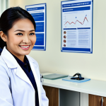 **Prompt:** A Malaysian doctor in a modern clinic, fully clothed in professional attire, smiling warmly at a patient. The clinic has posters promoting health awareness. Safe for work, appropriate content, perfect anatomy, natural proportions, professional.